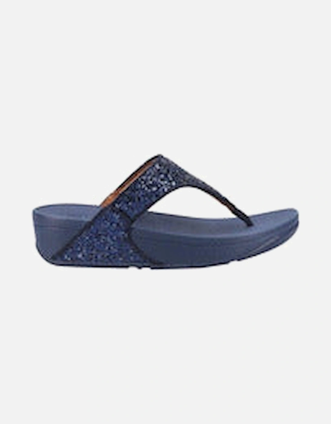 Lulu Glitter Toe Thong navy