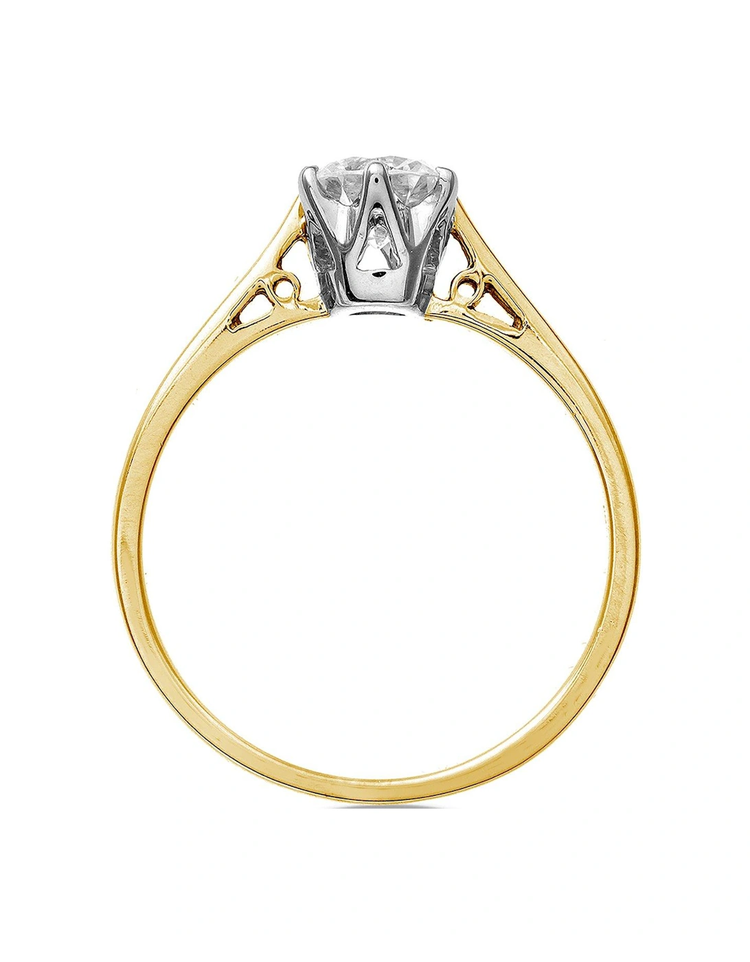 9 Carat Yellow Gold 50 Point Solitaire Ring