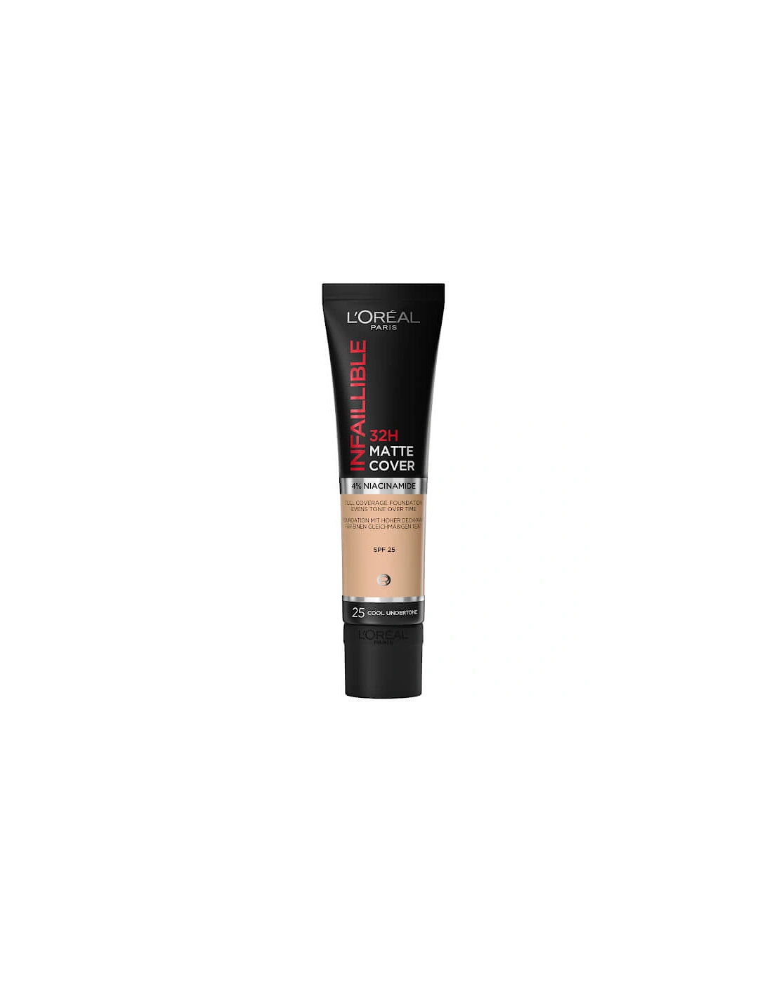 Paris Infallible 32hr Matte Cover Foundation - 25 Rose Ivory, 2 of 1
