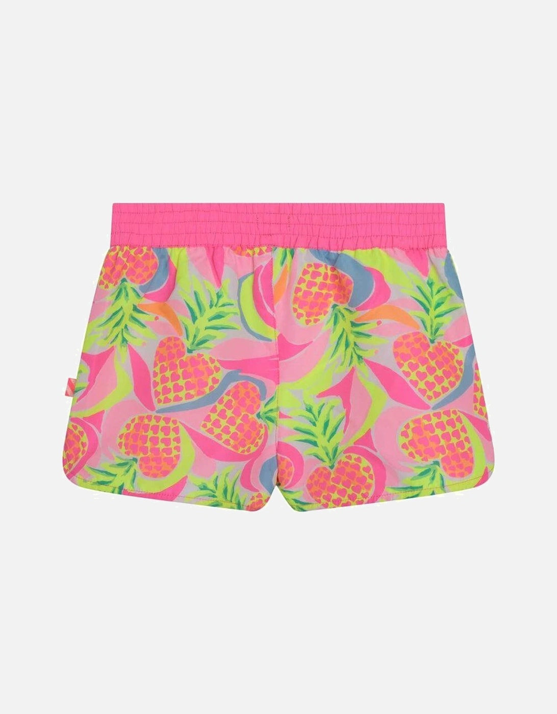 Girls Pink Pineapple Shorts