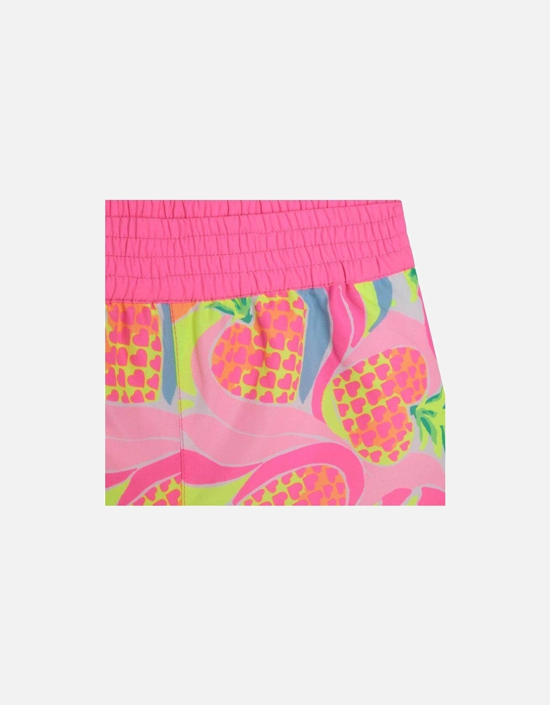 Girls Pink Pineapple Shorts