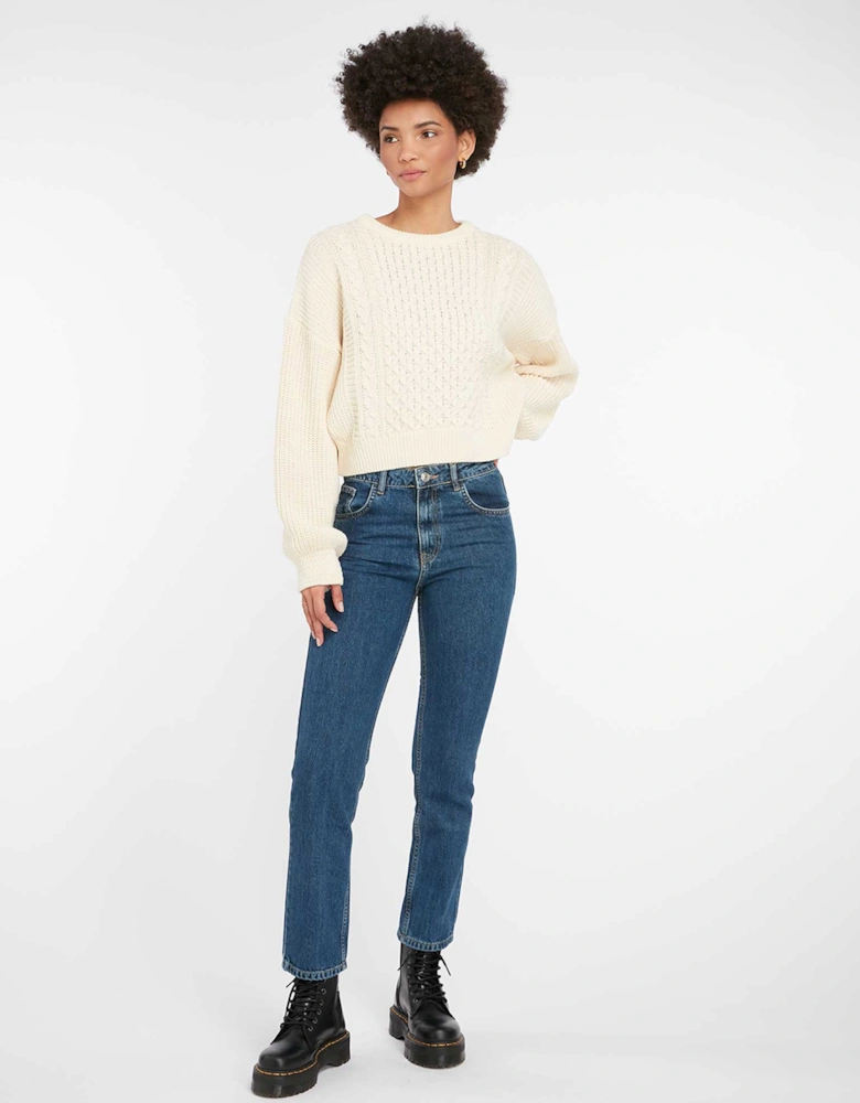 Marta High Rise Straight Jeans in Indigo