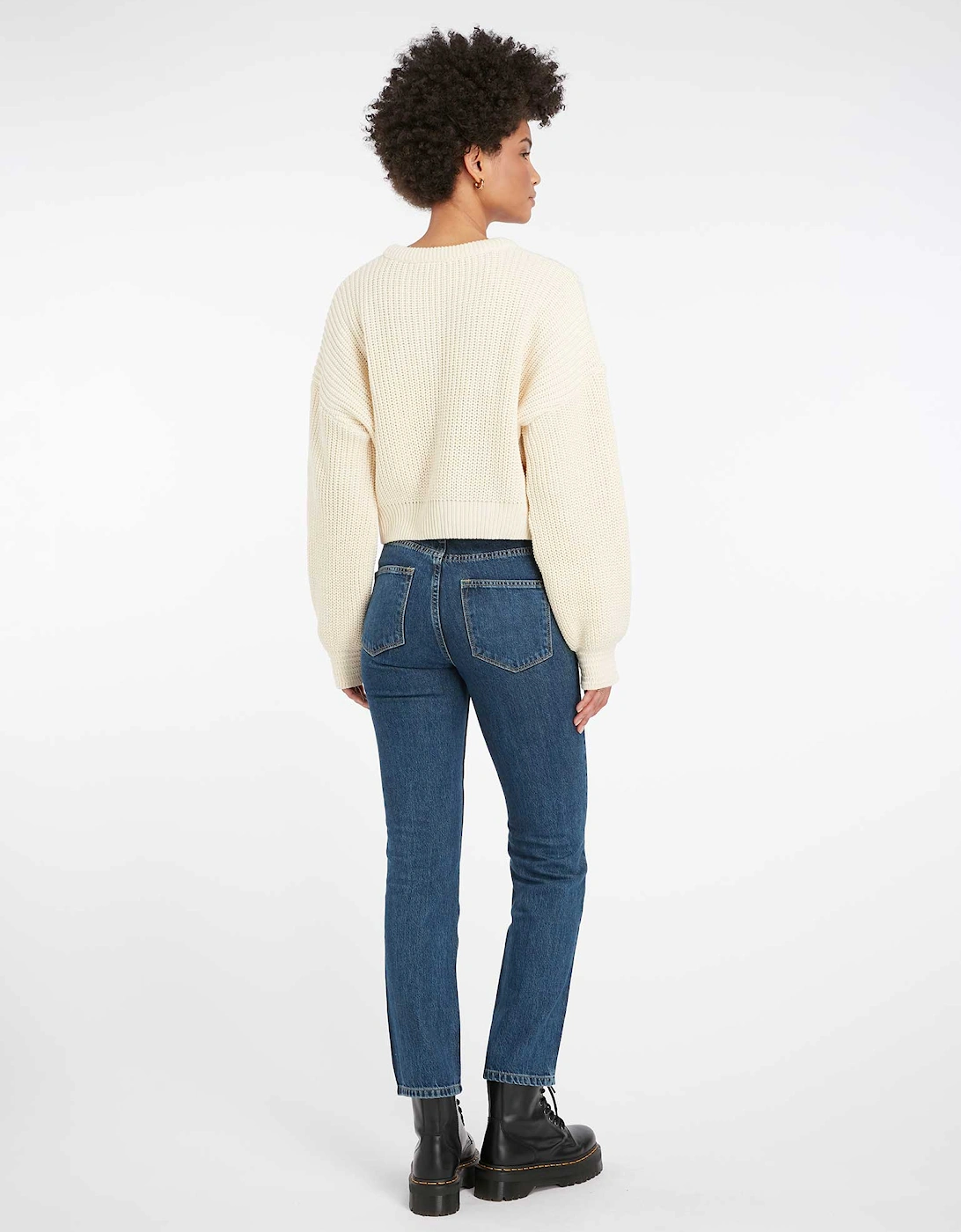 Marta High Rise Straight Jeans in Indigo