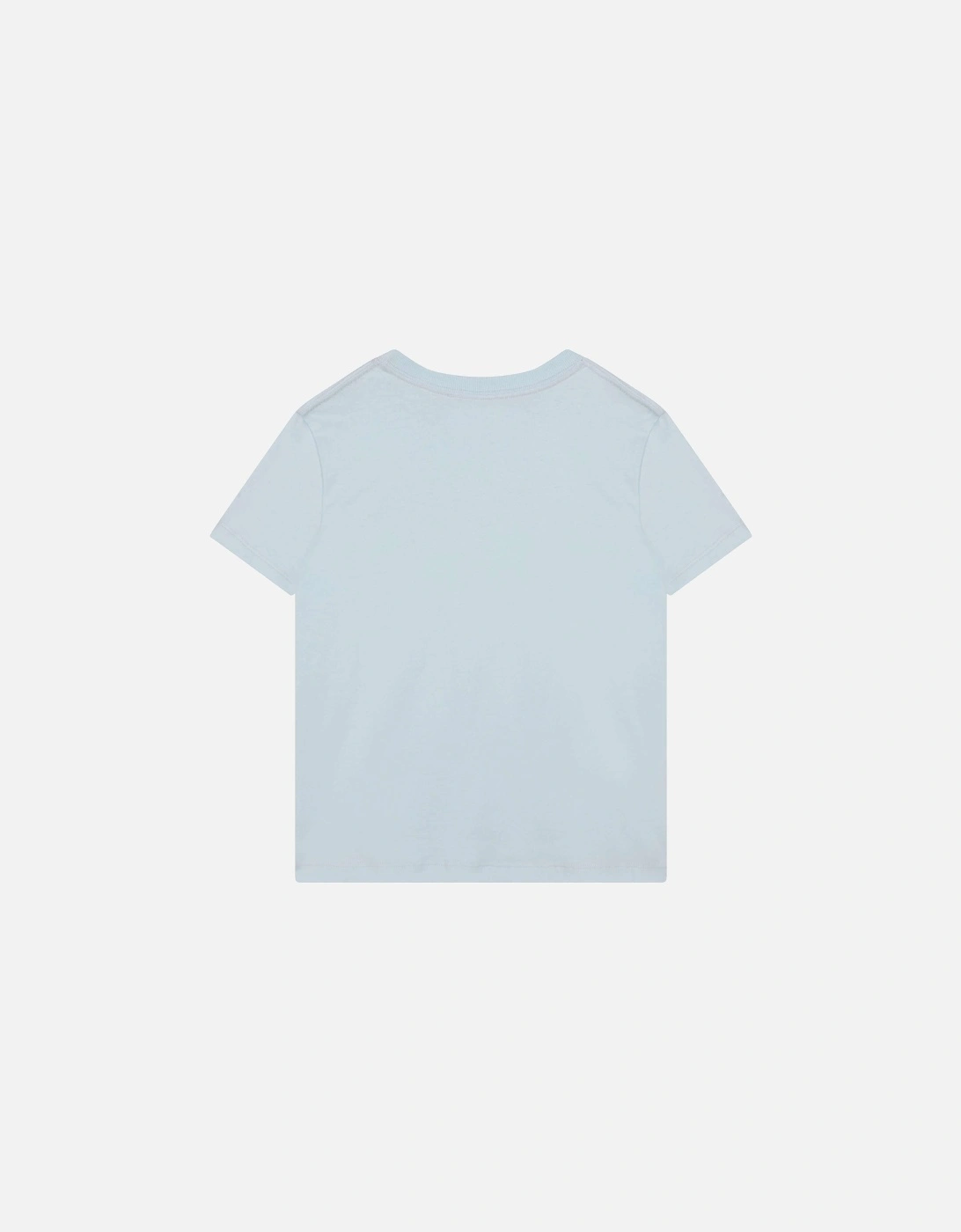 Boys Pale Blue Curb Logo T-shirt