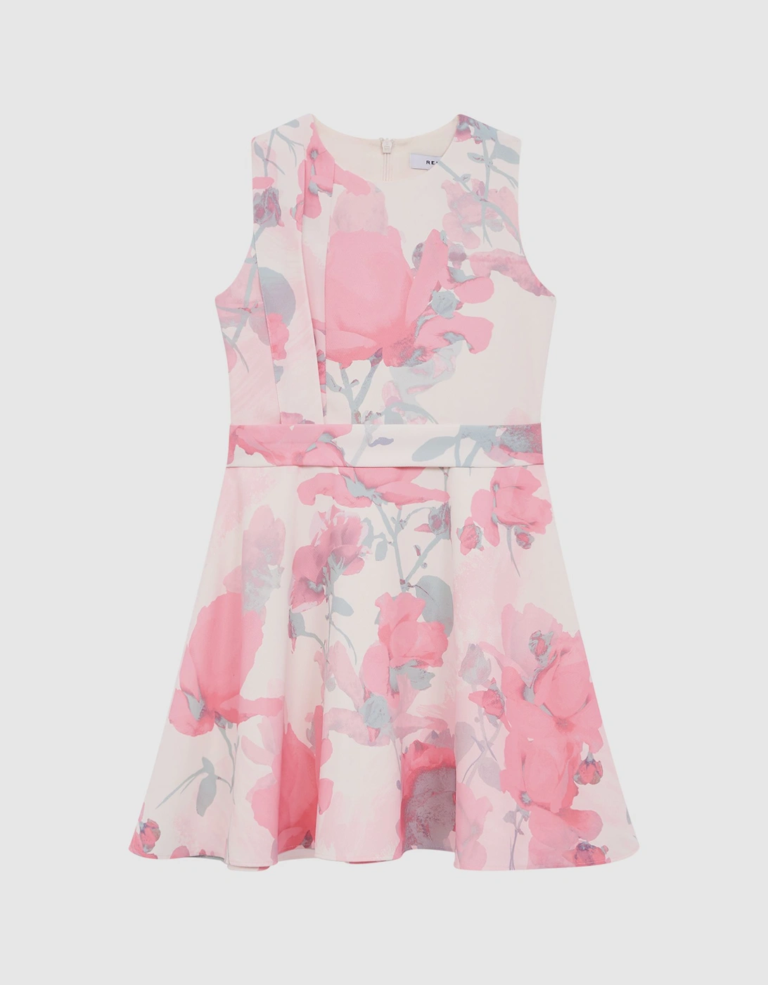 Floral Printed Belted Dress, 2 of 1