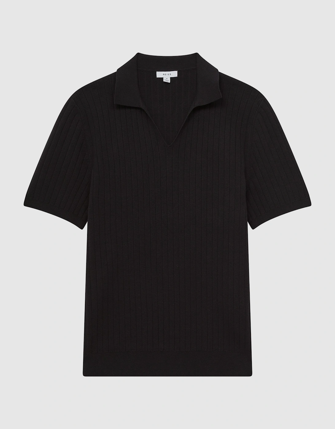 Slim Fit Open Collar Polo Shirt, 2 of 1