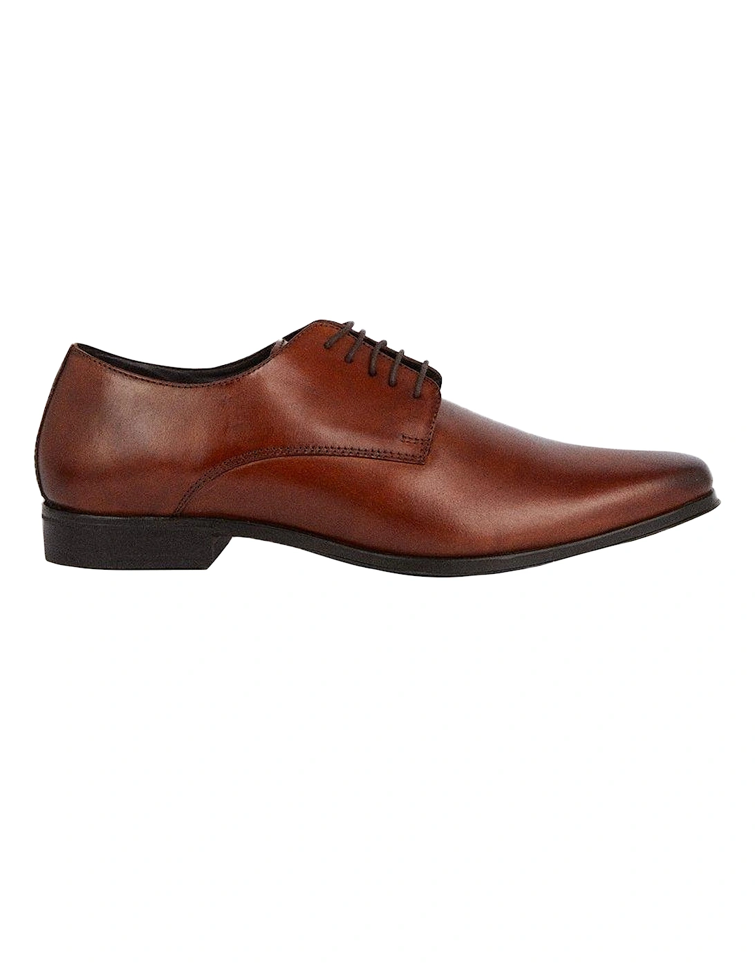 Mens Leather Derby Shoes, 2 of 1