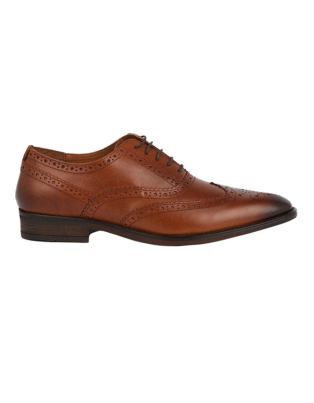 Mens Oxford Leather Brogues, 2 of 1