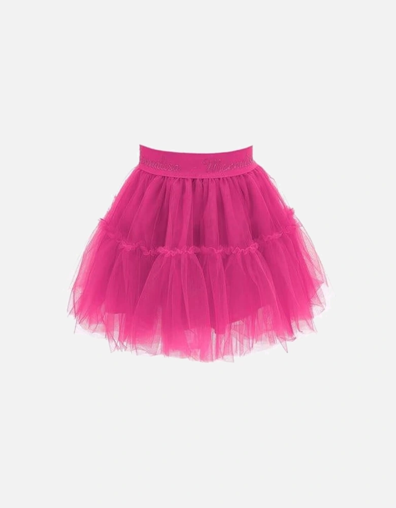 Girls Pink Tulle Skirt