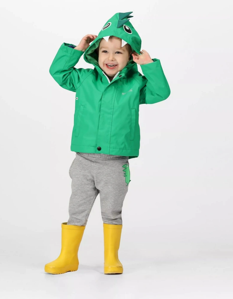 Childrens/Kids Dinosaur Waterproof Jacket