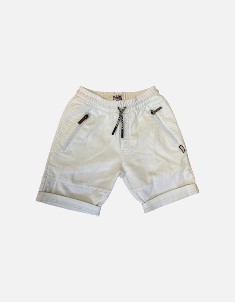 boys Pastel Green Jersey Shorts