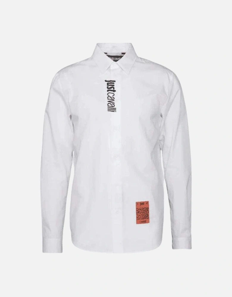 Justlogo Woven White Button Up Shirt