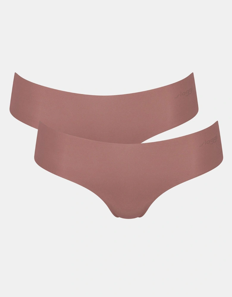 Zero Microfibre 2.0 Hipster 2 Pack Briefs - Brown