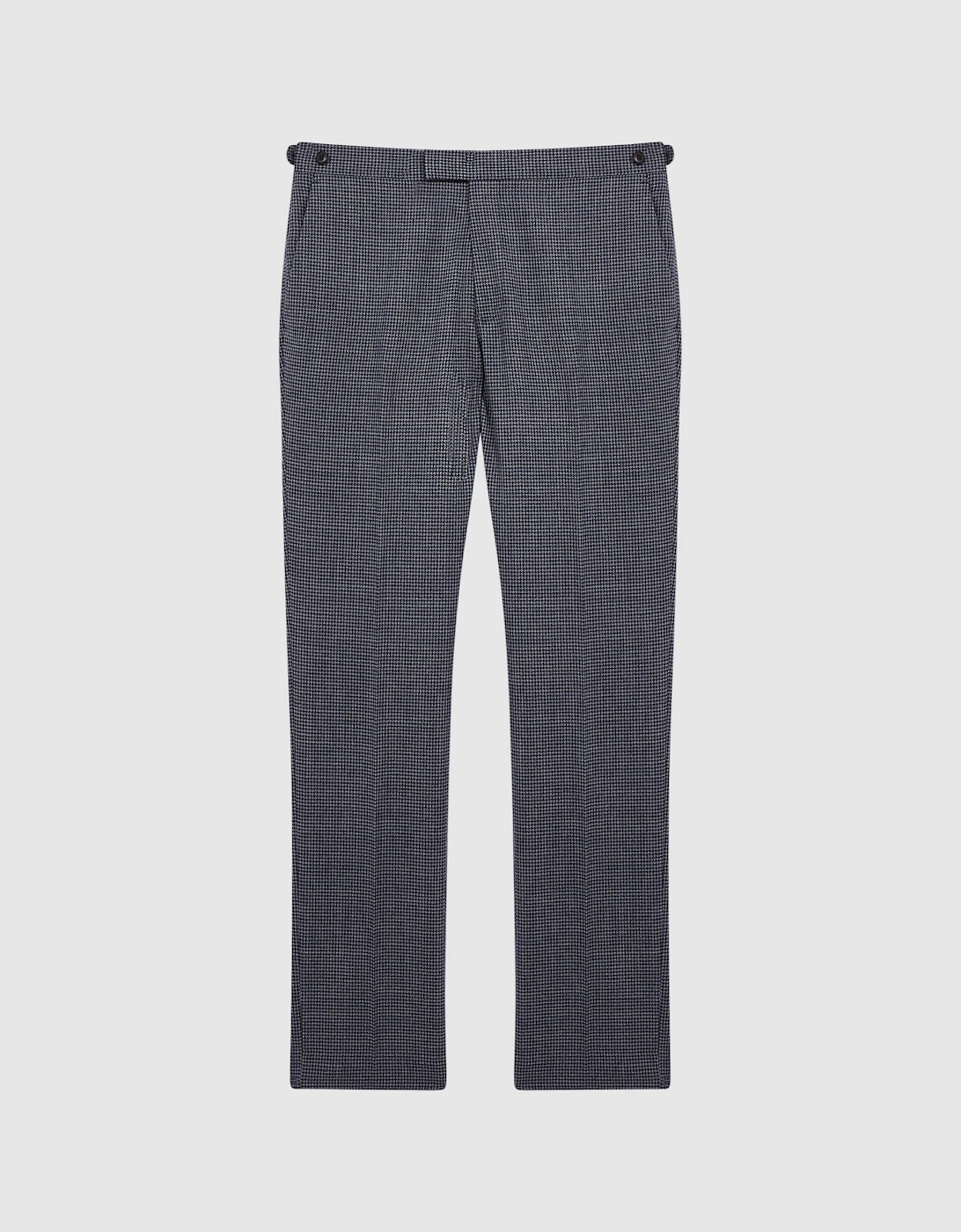 Slim Fit Dogtooth Trousers, 2 of 1