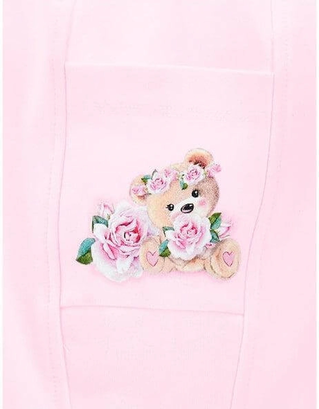 Baby Girls Pink Bear Joggers