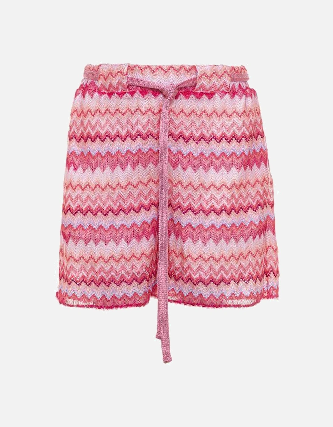 Girls Pink Knitted Shorts, 3 of 2