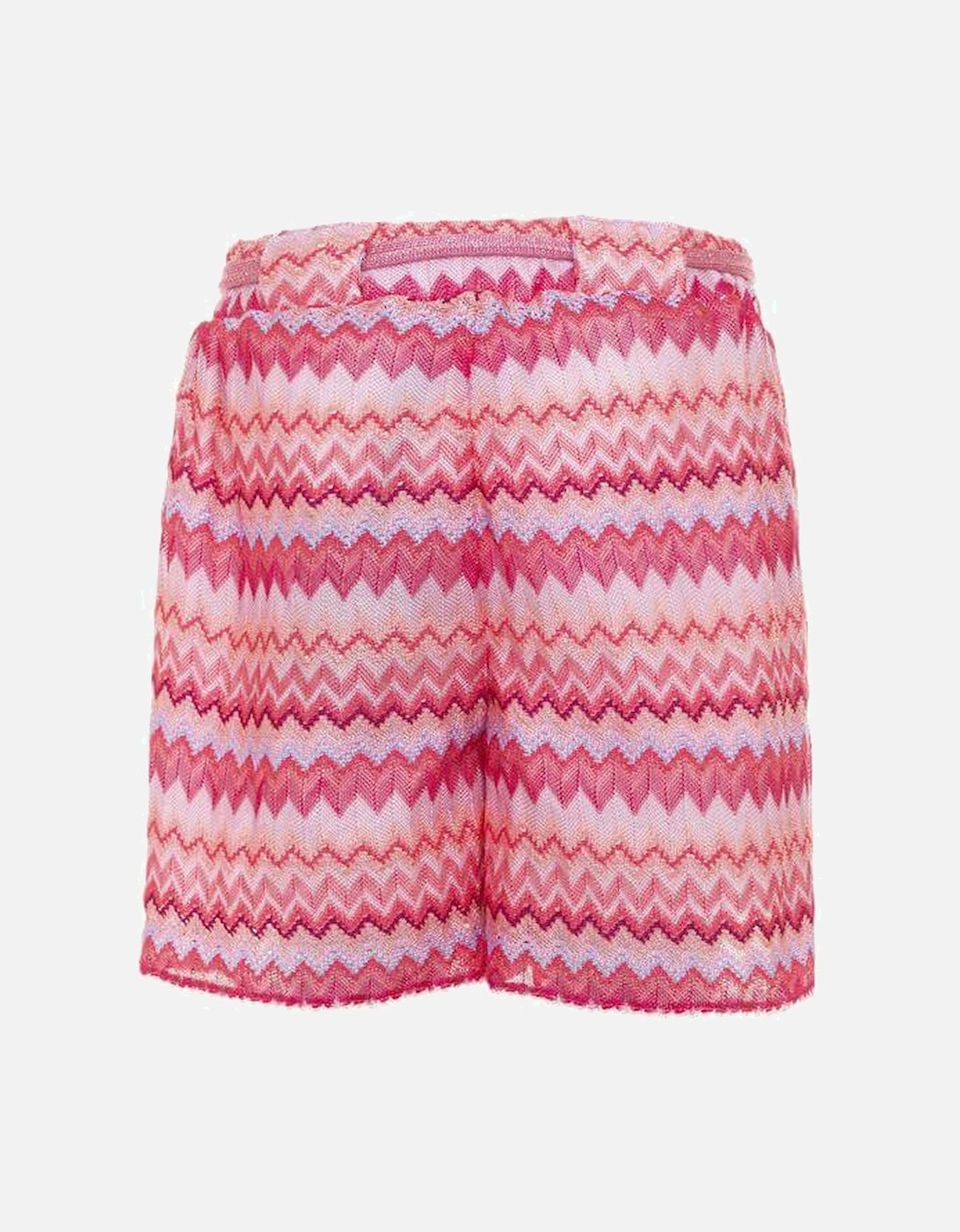 Girls Pink Knitted Shorts