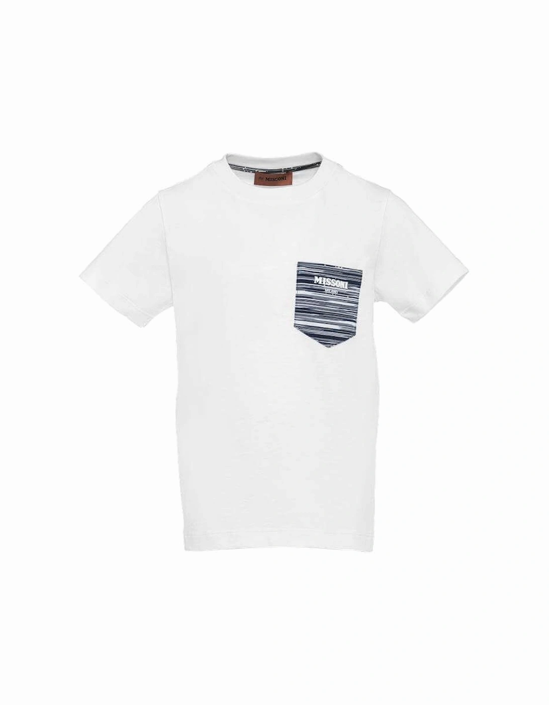 Boys Navy Logo Pocket T-Shirt, 5 of 4