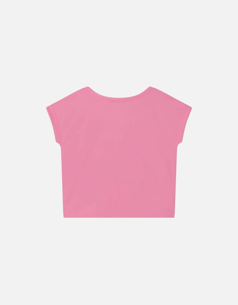 Girls Pink Rainbow T-shirt
