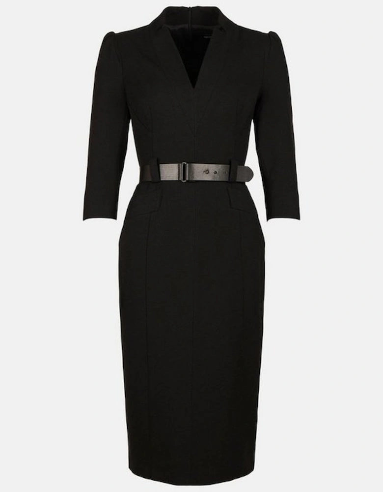 Forever Belted Midi Dress