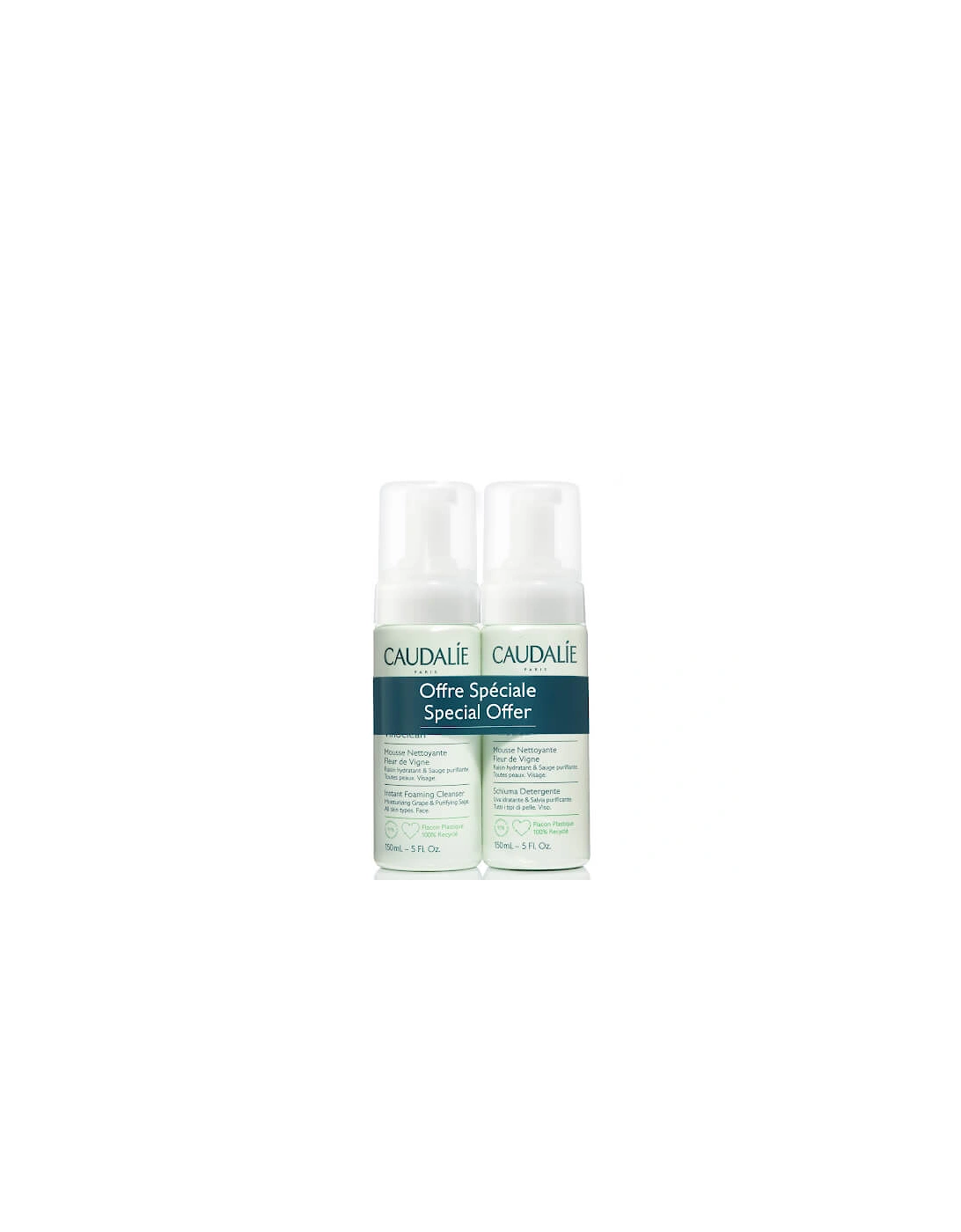 Vinoclean Instant Foaming Cleanser Duo (Worth £30.00), 2 of 1