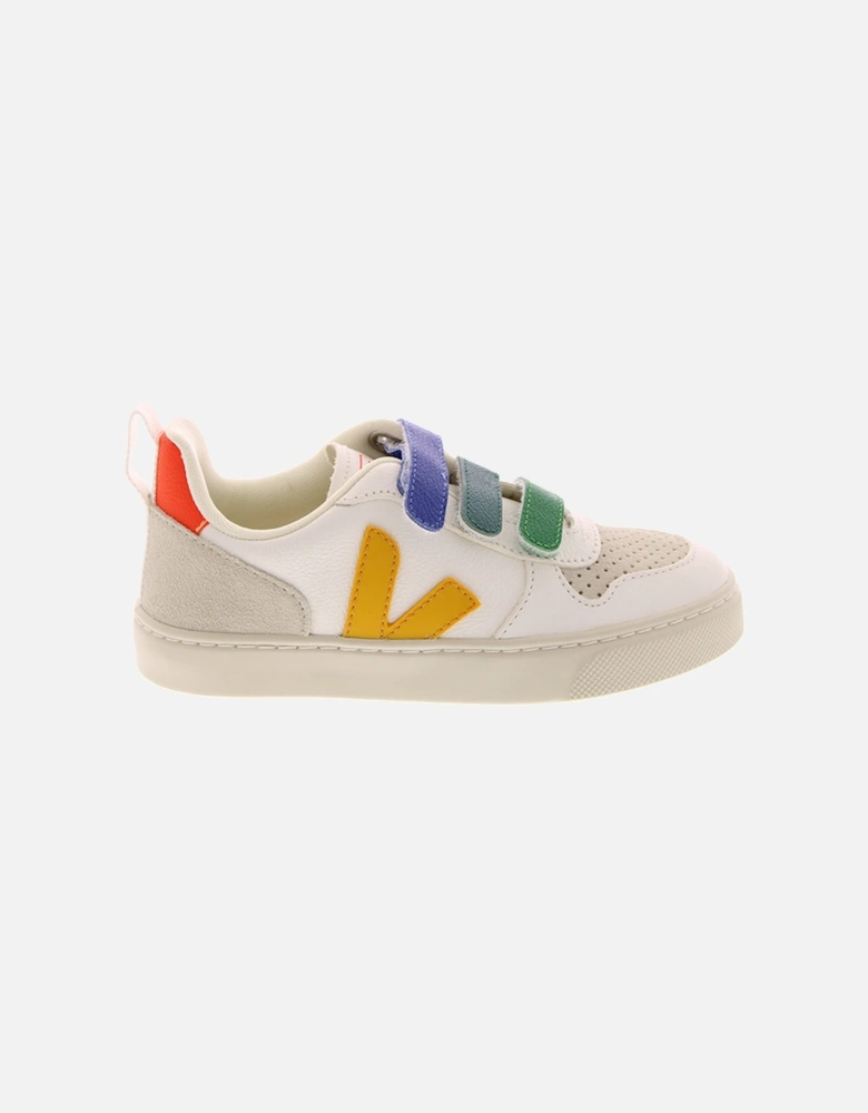 Unisex Baby V-10 Velcro Strap Sneakers White