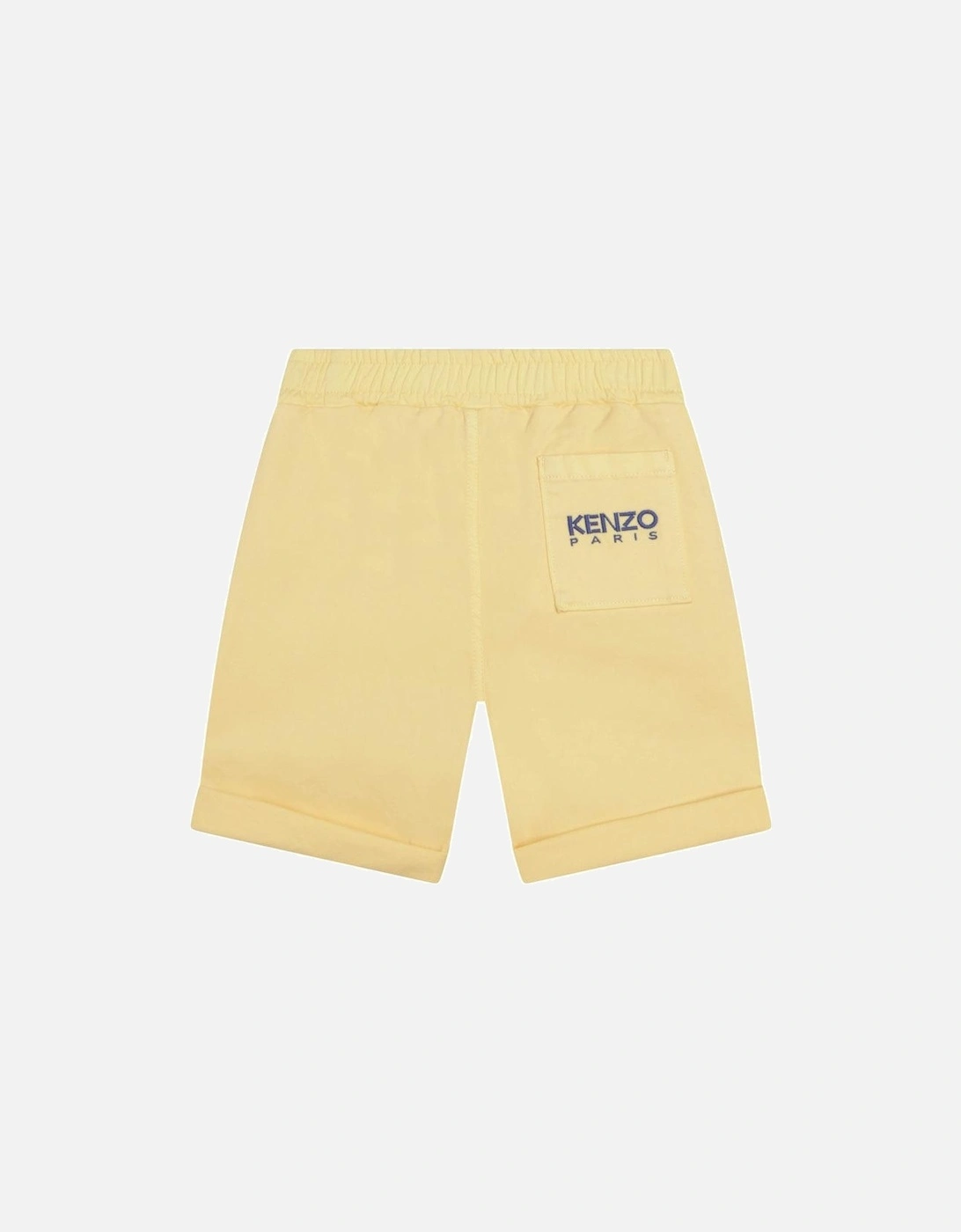 Boys Yellow Cotton Bermuda Shorts