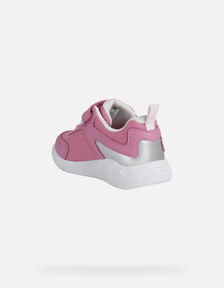 Kids trainers B254TB fuchsia silver