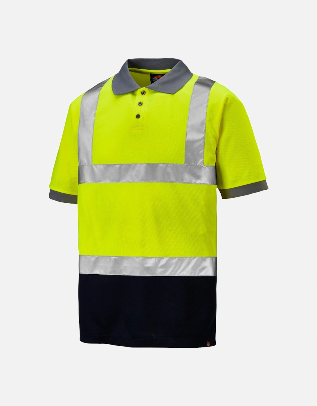 Mens Hi Visibility Two Tone Workwear Short Sleeve Polo Shirt, 2 of 1
