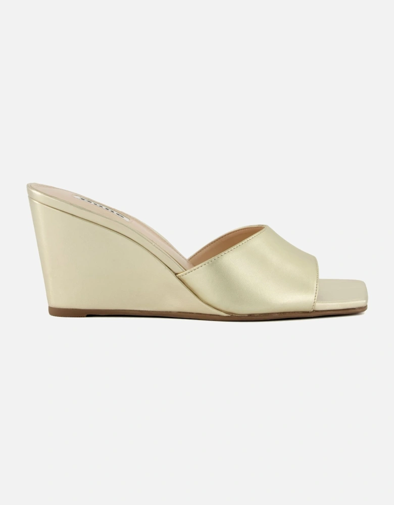 Ladies Motel - Open-Toe Wedge Mules