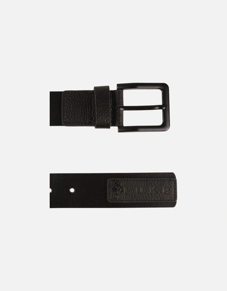 Luke Rutland Leather Belt Black