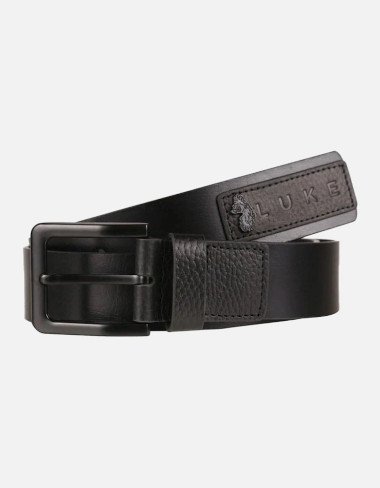 Luke Rutland Leather Belt Black