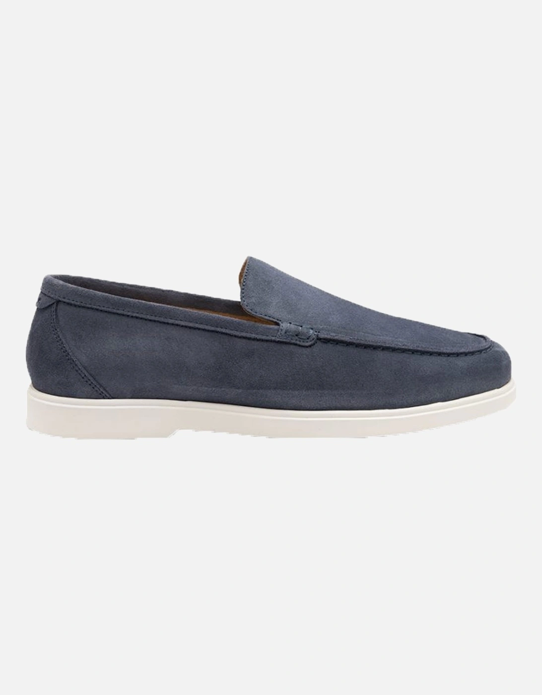 Tuscany Suede Casual Shoe Denim Blue Suede, 4 of 3