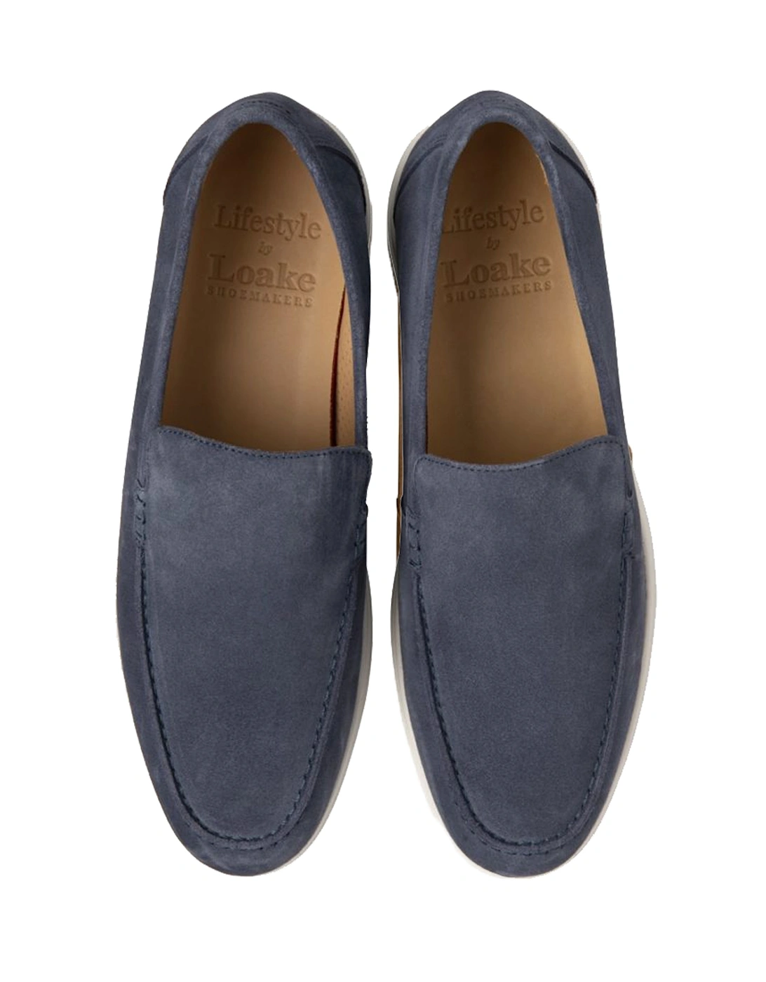 Tuscany Suede Casual Shoe Denim Blue Suede