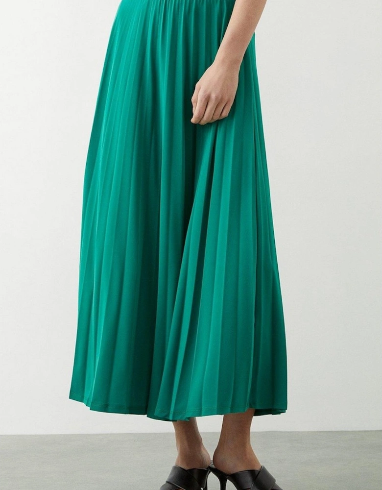 Womens/Ladies Pleated Midi Skirt