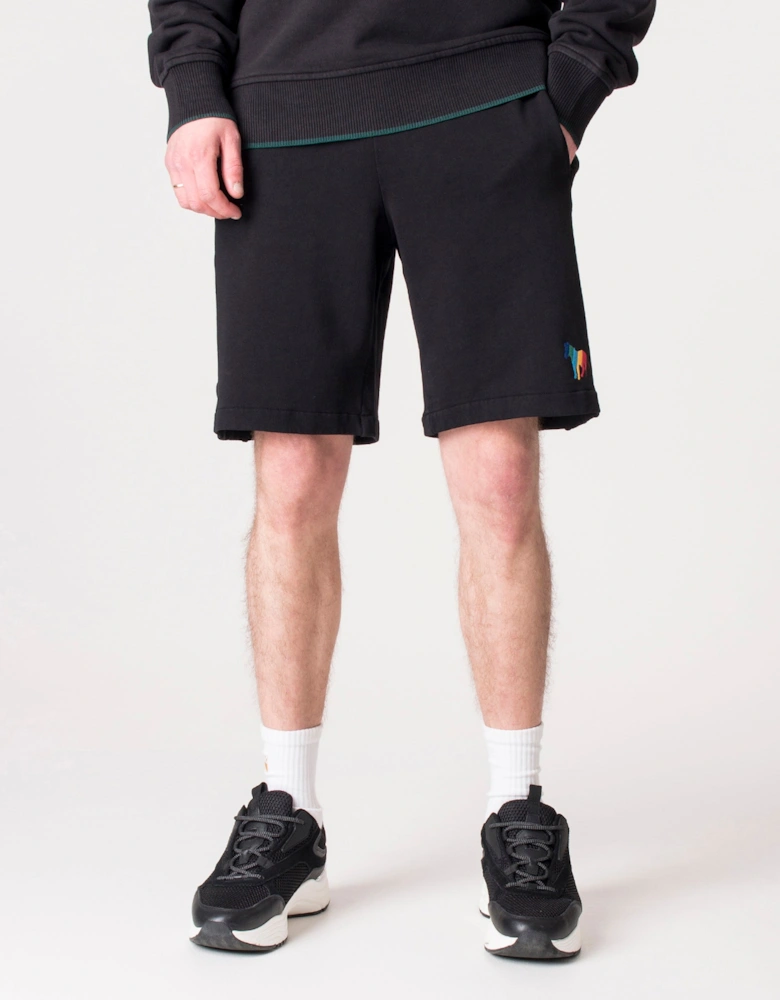 Regular Fit Broad Stripe Sweat Shorts