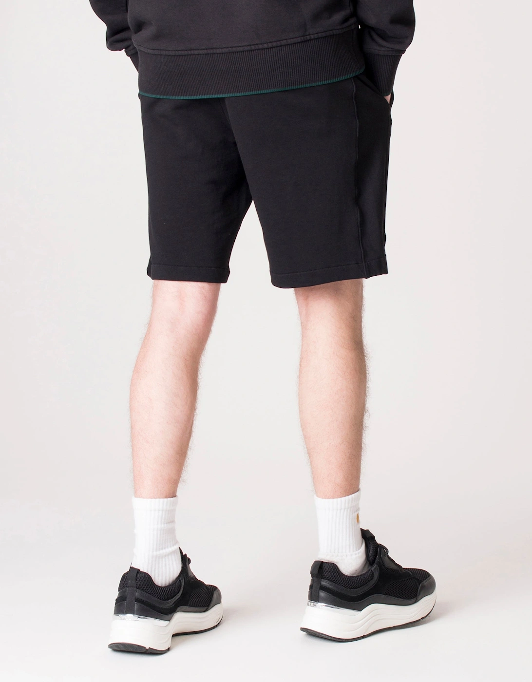 Regular Fit Broad Stripe Sweat Shorts