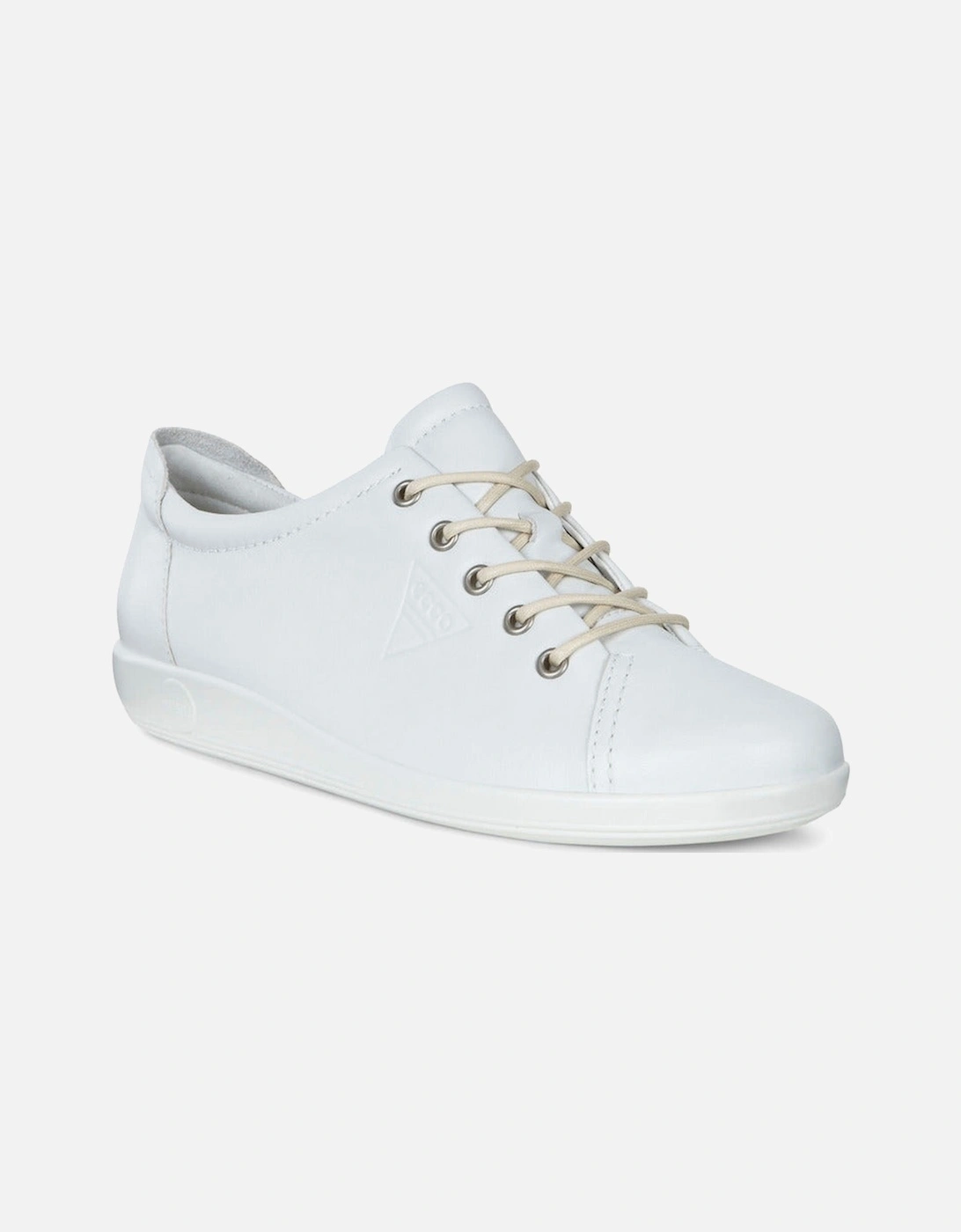 Womens Soft 2.0 206503 01007 in White Leather, 6 of 5