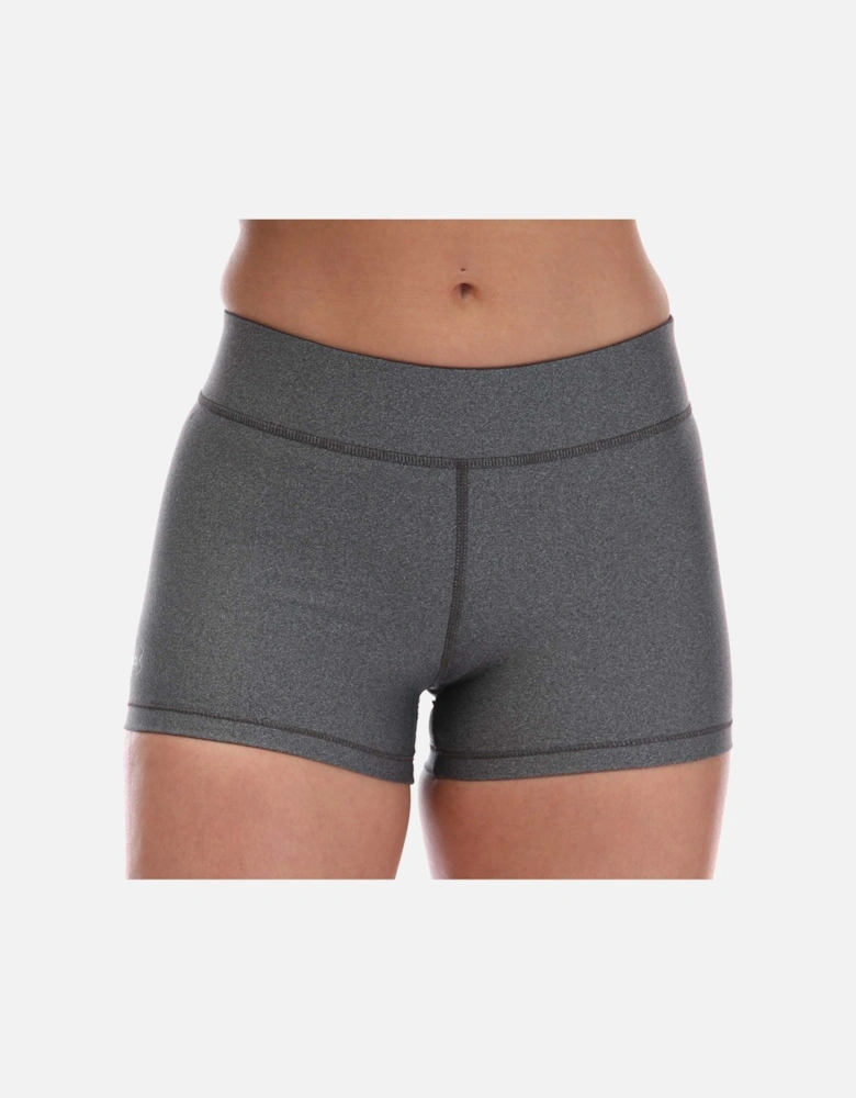 Womens HeatGear Mid Rise Shorts