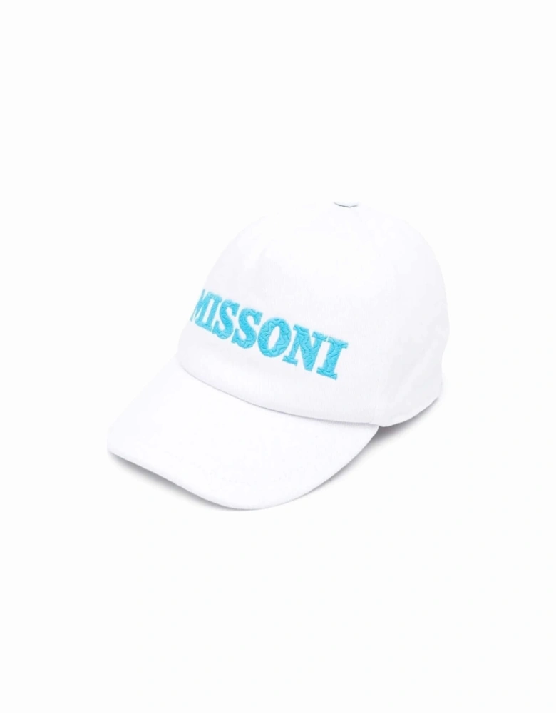 Boys White Logo Cap