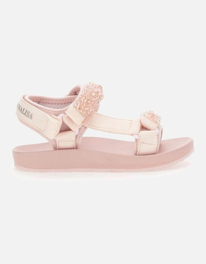 Girls Pink Jewel Sandal