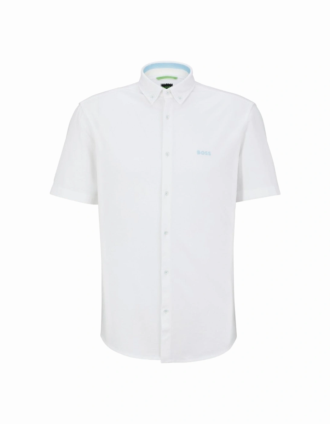 Men's White BIADIA R Short Sleeved Shirt, 2 of 1