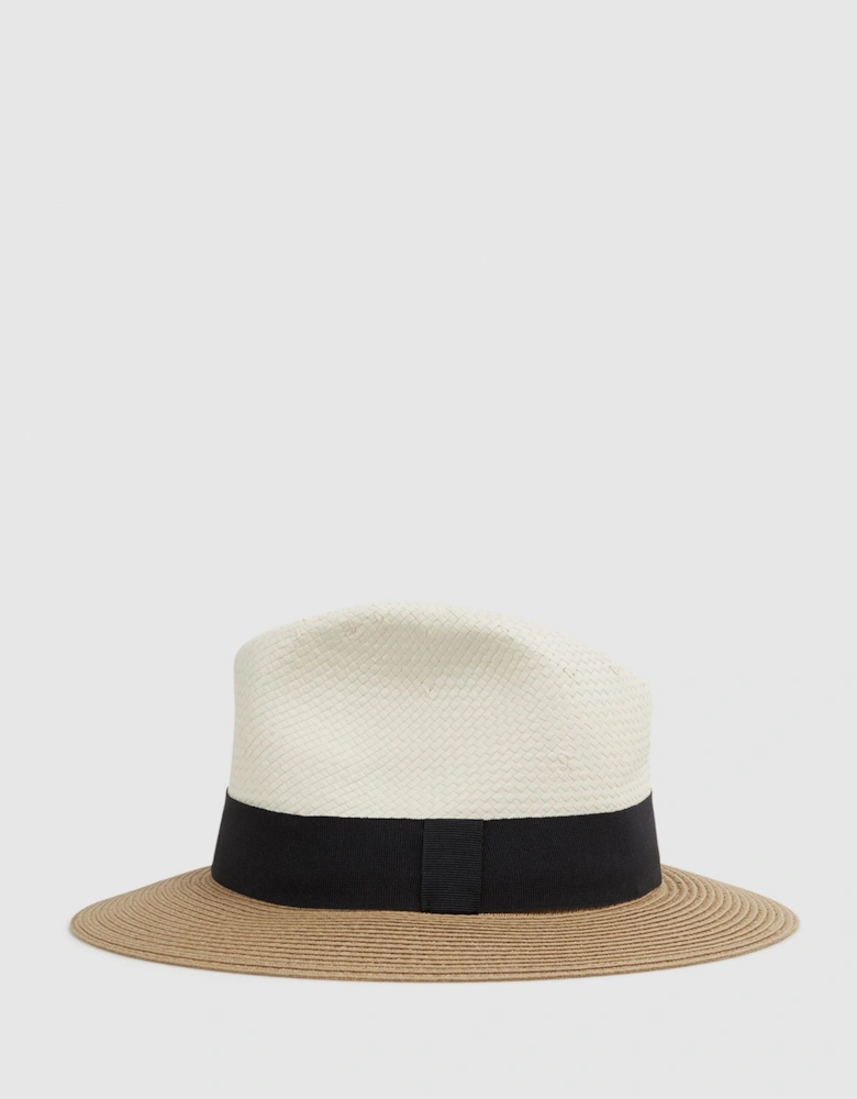 Colourblock Straw Hat