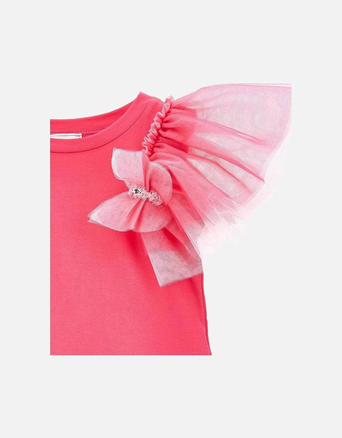 Girls Pink Tulle T-shirt