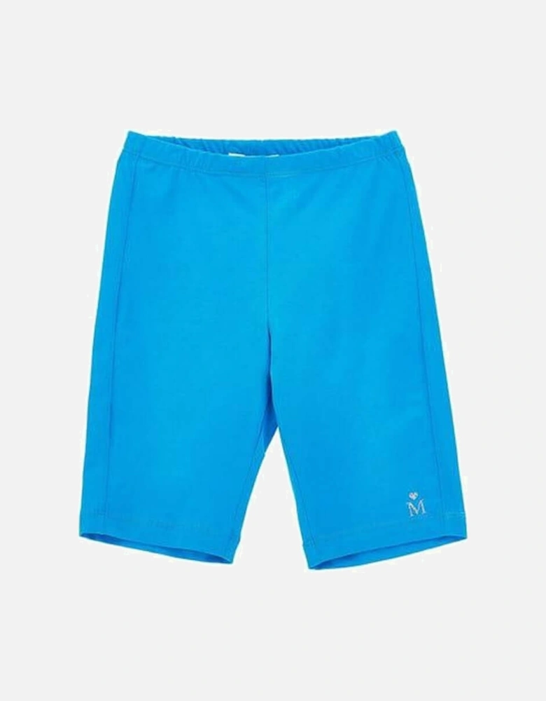 Girls Blue  Cycling Shorts