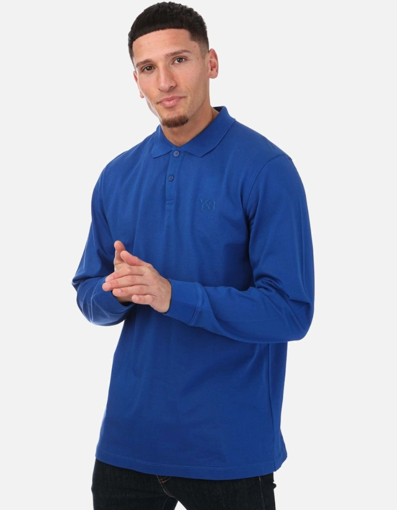 Mens Classic Long Sleeve Polo Shirt