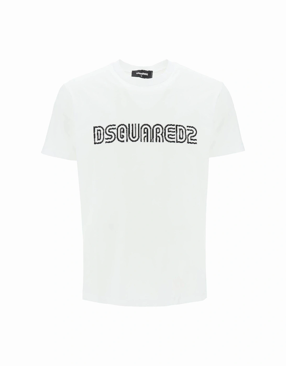 Outline Print T-Shirt in White, 4 of 3
