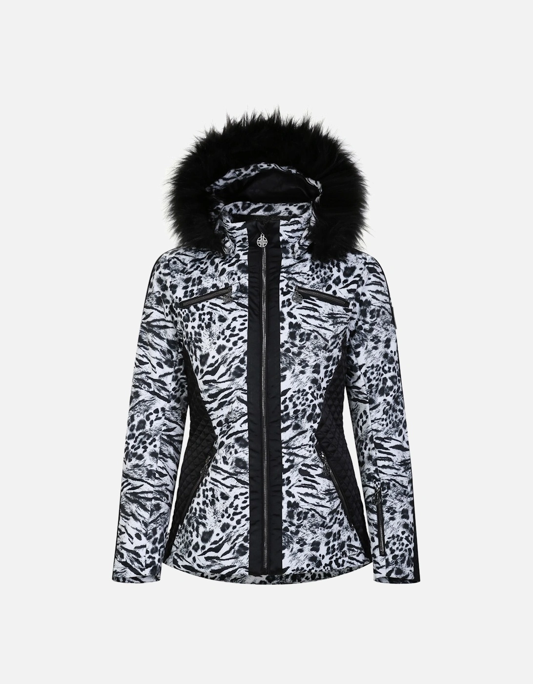 Womens/Ladies Julien Macdonald Mastery Animal Print Ski Jacket, 6 of 5