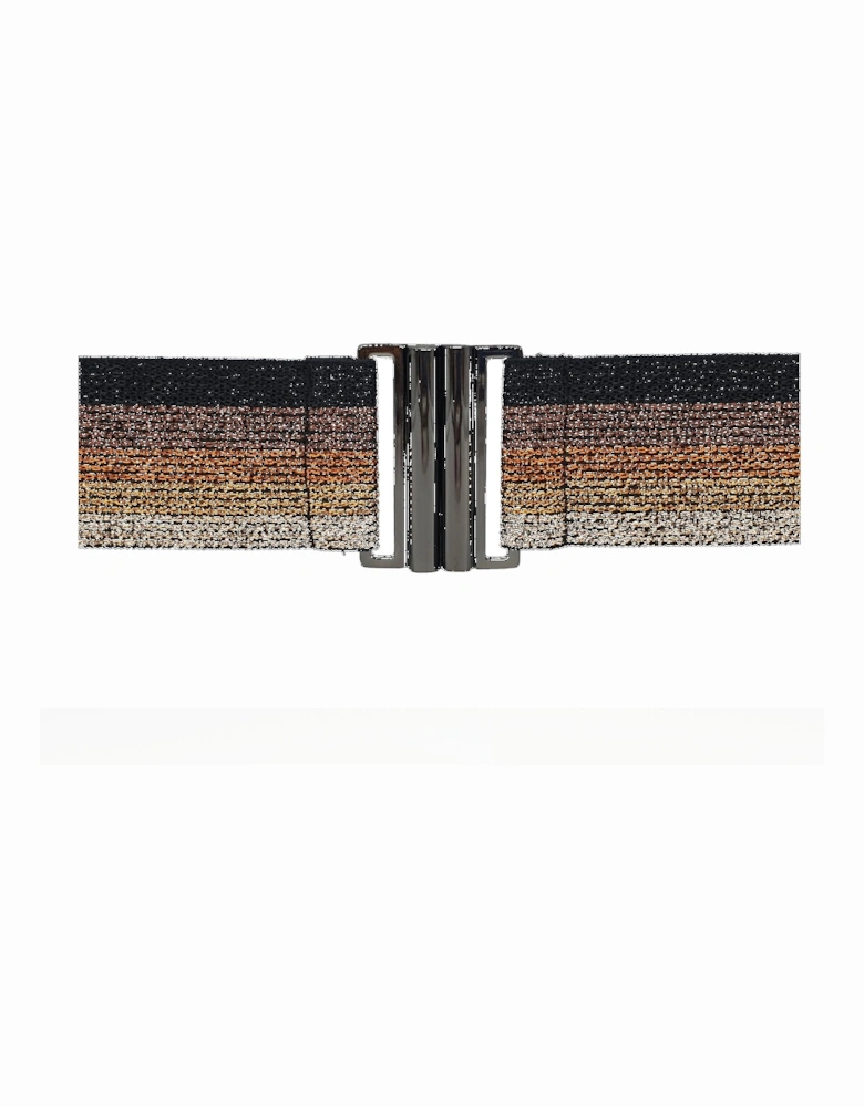 Lurex Belt - Copper Stripe