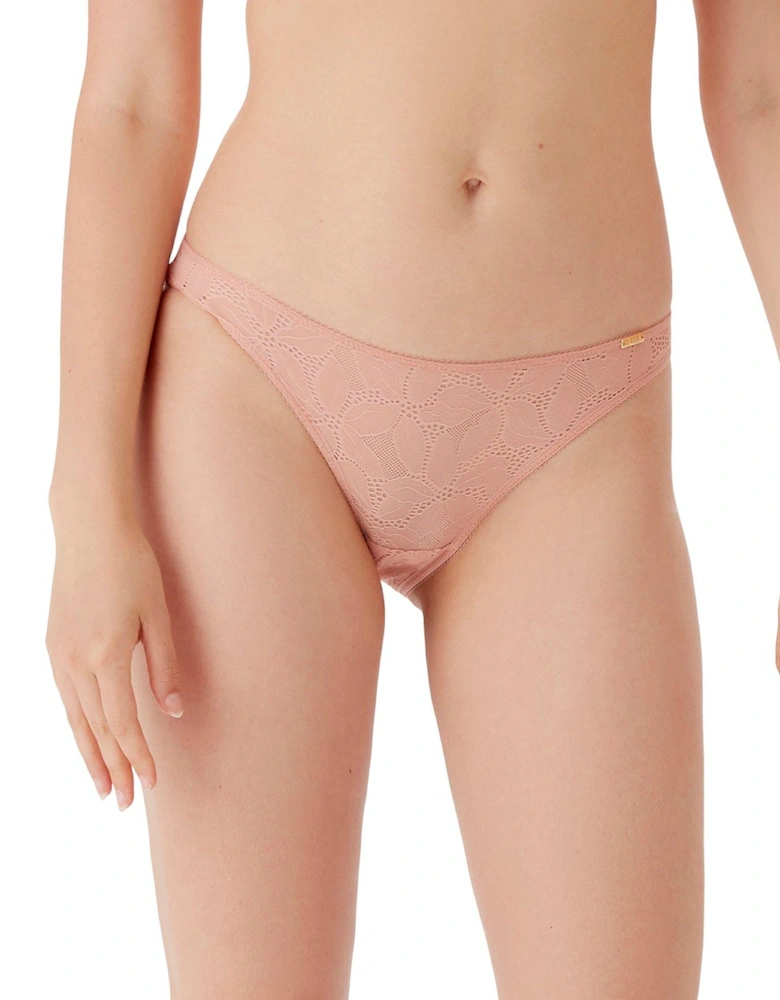 Glossies Lotus Thong - Nude